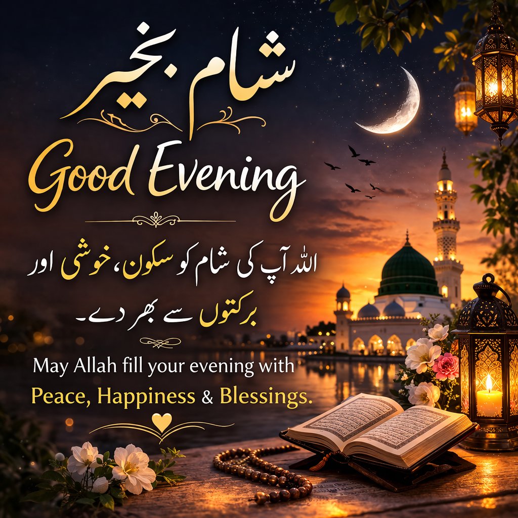 Yasir__76's tweet image. اللہ آپ کی اس شام کو
سکون، خوشی اور اپنی رحمتوں سے بھر دے۔
آپ کے دل کو اطمینان اور زندگی کو برکت نصیب ہو۔ 🤲✨
May Allah fill your evening
with peace, happiness, and countless blessings.
May your heart stay calm and your life be full of barakah. 🌙🤍
#GoodEvening #IslamicPost