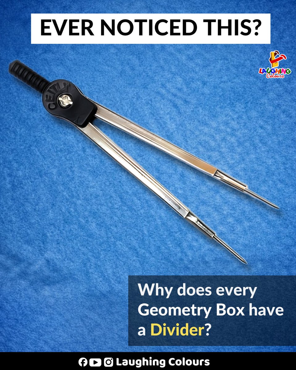 LaughingColours's tweet photo. Why geometry box has divider? 📐

#GeometryBox #SchoolDays #DidYouKnow #Education https://t.co/KnLMu4ppyq