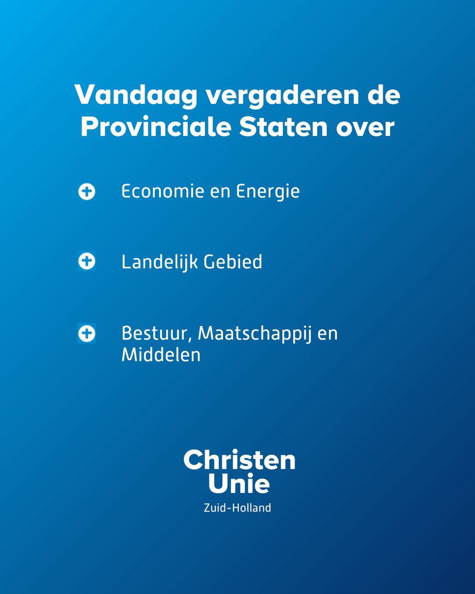 ChristenUnie Zuid-Holland tweet media