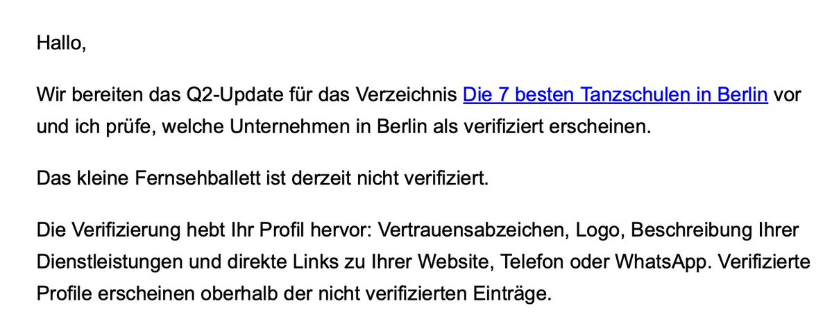 WIR SIND GAR NICHT ALS TANZSCHULE VERIFIZIERT??!? 😱