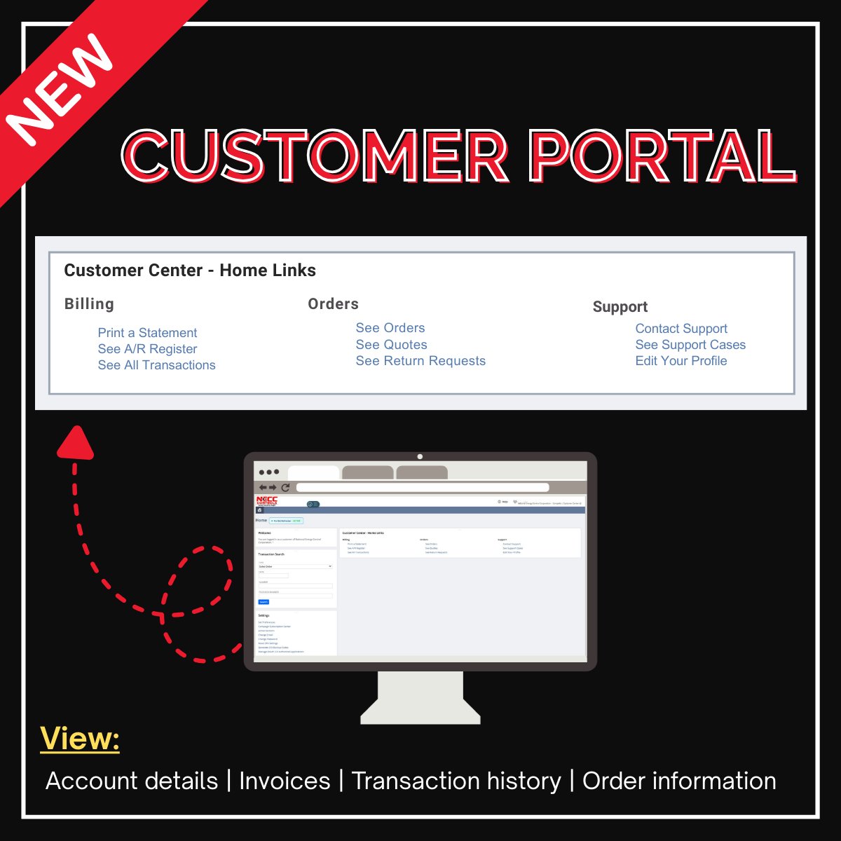 NECC_Energy's tweet photo. We are pleased to announce the launch of our new NECC Controls customer portal!
 
This portal gives our customers easy, centralized access to account details, invoices and transaction history, order information, and more. We look forward to supporting you with this new resource! https://t.co/a2TYwu1QuV