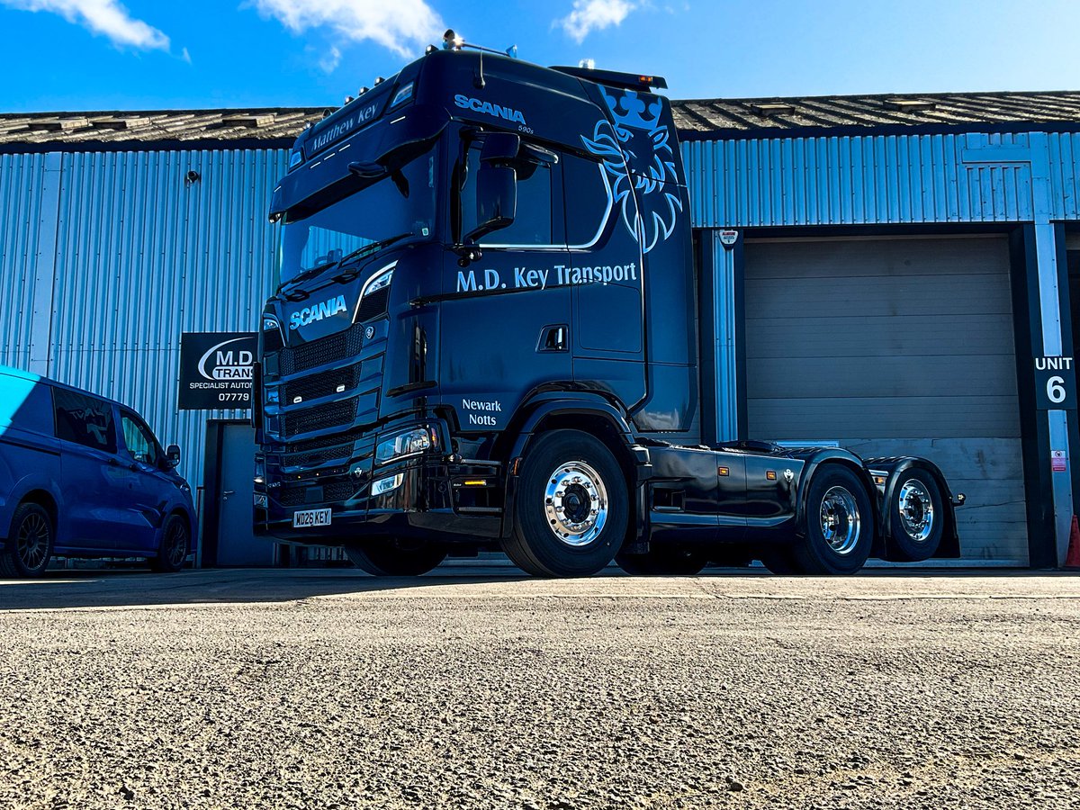 smcguinness1985's tweet photo. Another stunner for Newark-on-Trent based M. D. Key Transport. This top spec @ScaniaUK 590S 6x2NB is ready to hit the road. This truck will be maintained by our team at @keltruck Newark. Thank you for continued business.
#SuppliedByKeltruck #Scania #V8 https://t.co/165QK2j3sj