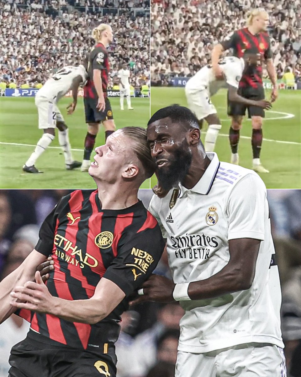 Never forget when Antonio Rüdiger went viral for his defending tactics against Erling Haaland 😆