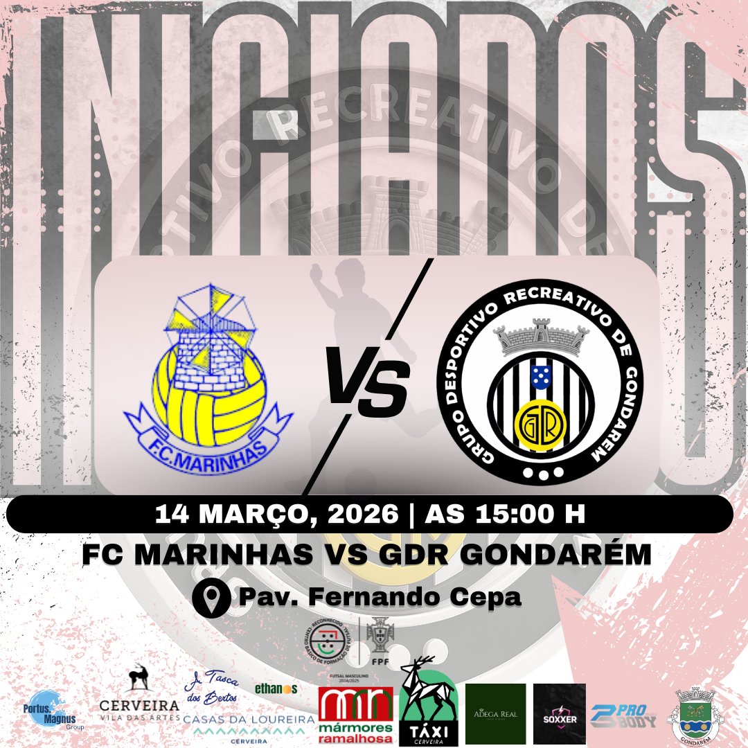 A equipa dos nossos Iniciados  tem mais um desafio pela frente, desta vez frente ao FC Marinhas, num jogo que promete muita entrega e vontade de vencer.
Vamos apoiar os nossos miúdos e dar-lhes força para mais um grande jogo!

#GDRGondarém #SomosGondarém