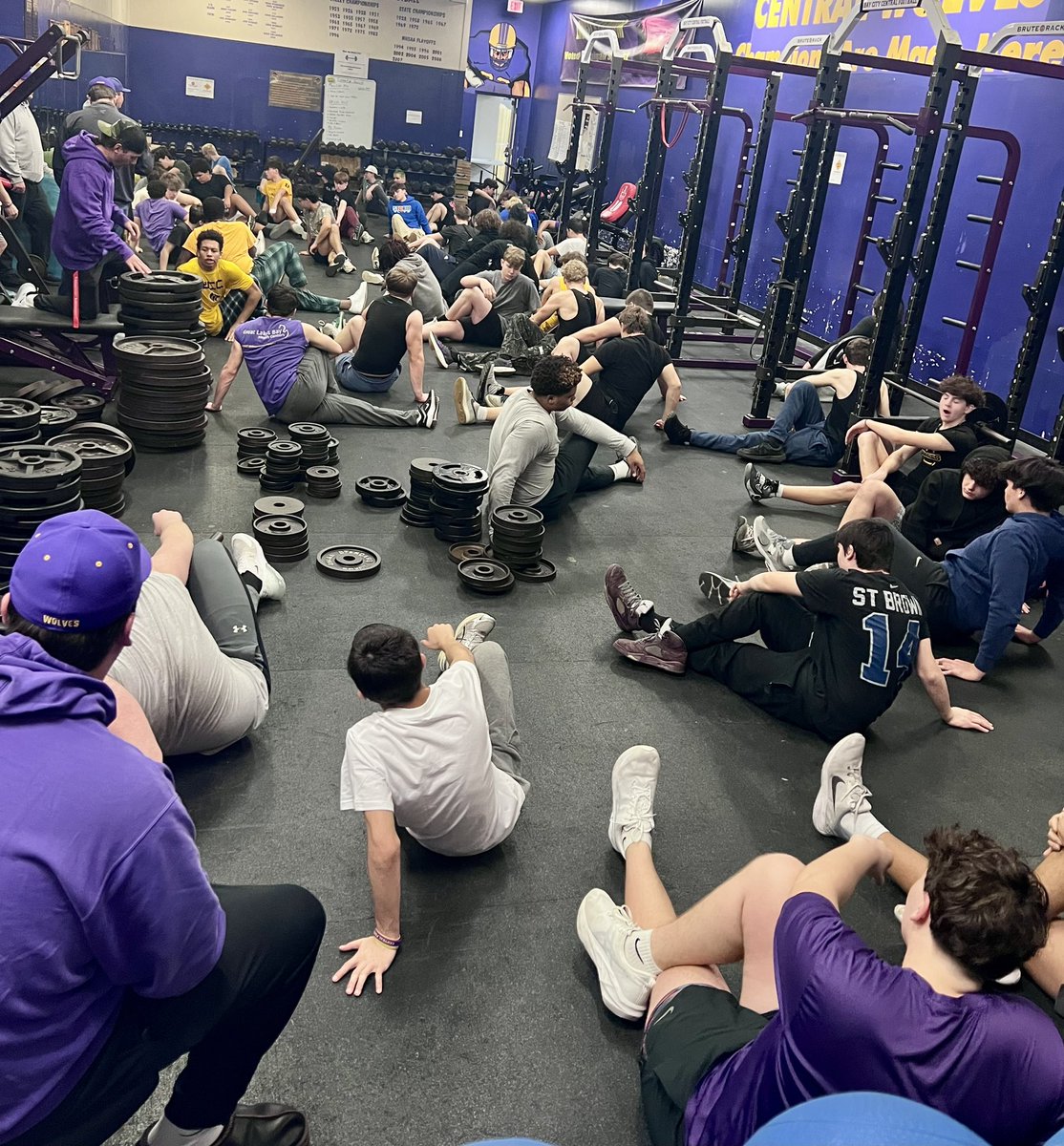 BCCFootball's tweet photo. Another great morning in the weight room. Today our guys tested in the hang clean and the dot drill, continuing a strong testing week.

One day of testing left. https://t.co/T86Mx00snR