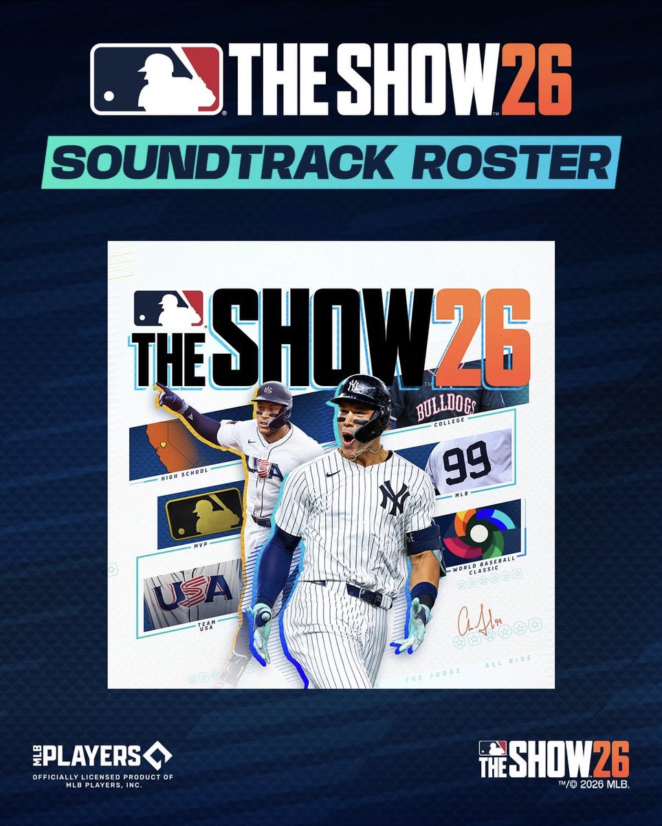 “Baptized In Collard Greens” by <a href="/dearsilas/">Dear Silas</a> is set to rock the soundtrack of the highly anticipated MLB The Show 26! 🎶🏆#Mississippi 
🏆

🥂🥂🥂