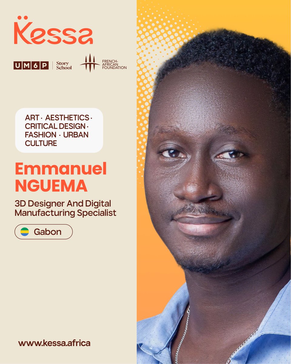 KESSA_2026's tweet photo. KESSA 2026 – Art · Aesthetics · Critical Design · Fashion · Urban Culture

Artists, designers, and creators who shape contemporary aesthetics.

👏 Congratulations to the laureates.

Follow @KESSA_2026 , @french_african , and @UM6PStorySchool. https://t.co/3PUld4wLO6