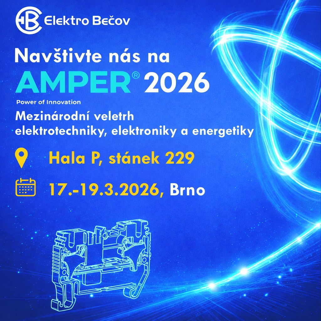 BecovD's tweet photo. 🔌 Zveme vás na veletrh AMPER 2026!

📅 17.–19. 3. 2026
📍 Výstaviště Brno – hala P, stánek 229

Přijďte se za námi zastavit. Těšíme se na setkání! 🤝

#AMPER2026
#Brno #elektrobečov https://t.co/m8ein82hvr