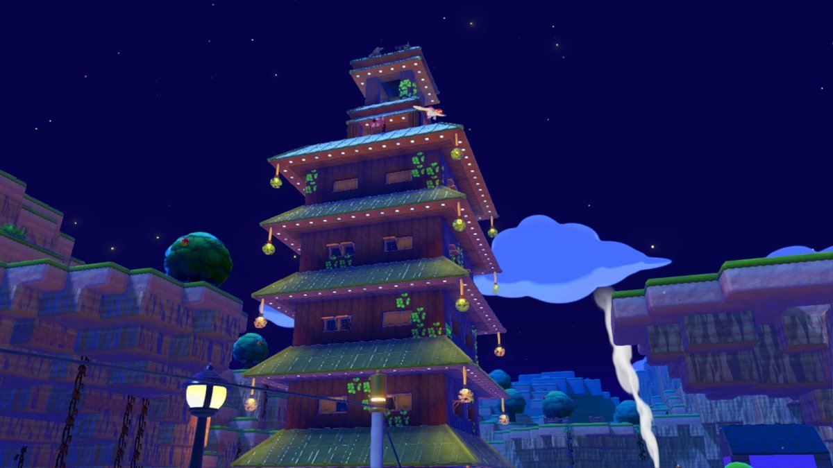 dz_feelcat's tweet photo. Built him the biggest tower and the best room, because he deserves it💛

#pokopia https://t.co/tC4Cf0iJOD