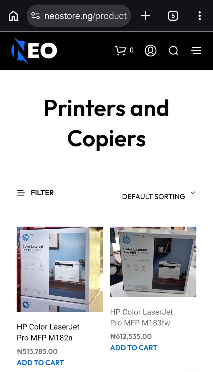 You are 100% correct sir.

Feel free to purchase your All-in-one printers from neostore.ng 

Delivery to any location of your choice within Nigeria is 100% FREE.