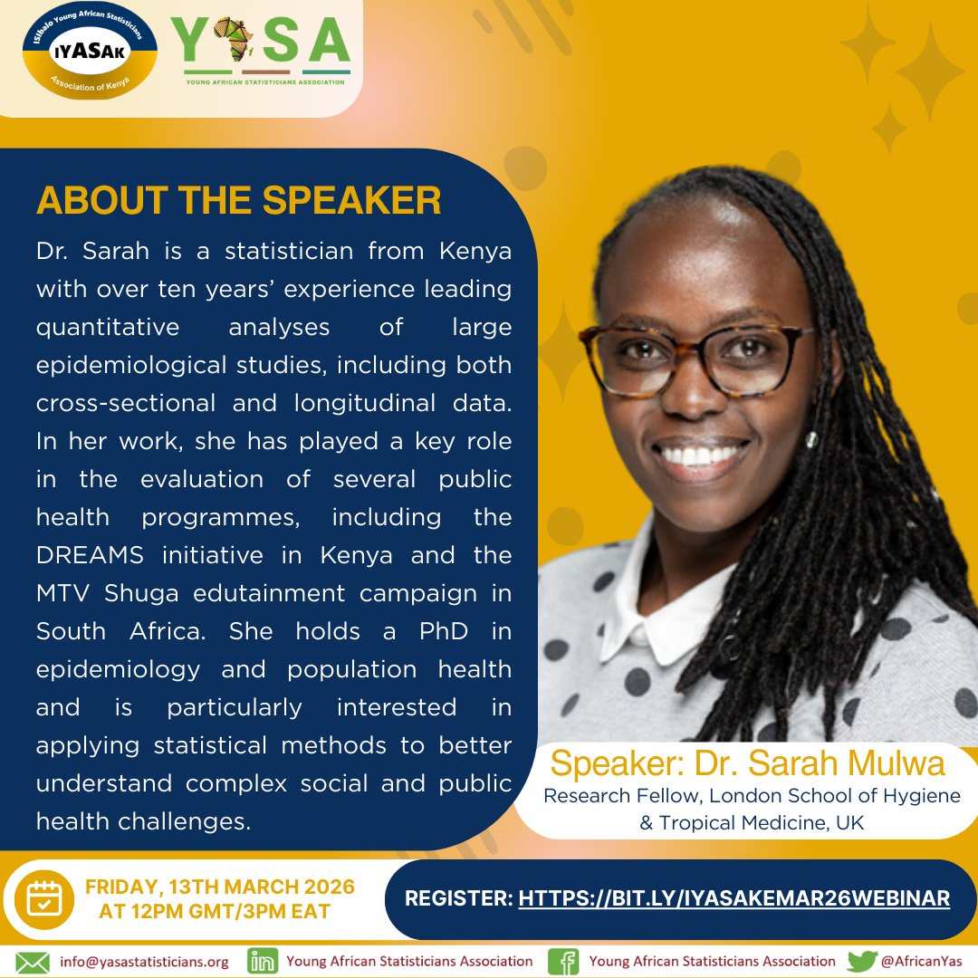 Young African Statisticians Association (YASA) tweet media