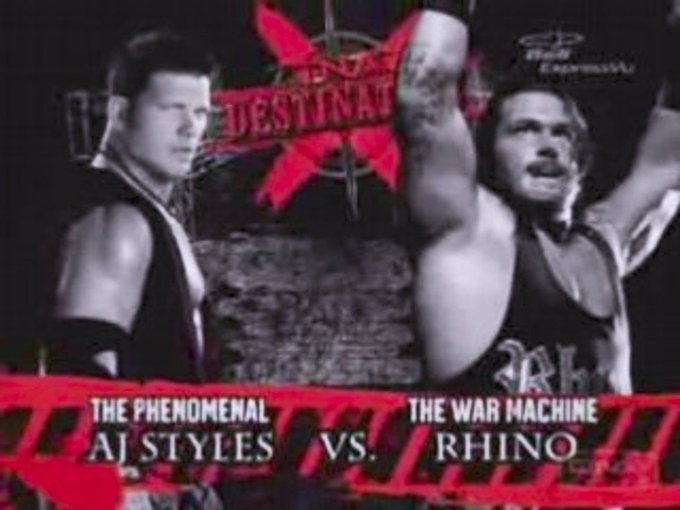 wrestle_hist's tweet photo. 3/11/2007
Rhino defeated AJ Styles in a Elevation X Match at Destination X from the Impact Zone in Orlando, Florida.
#TNA #DestinationX #Rhino #TheManBeast #TheWarMachine #Gore #AJStyles #ThePhenomenalOne #TheFaceThatRunsThePlace #ElevationXMatch https://t.co/I97Bco5hmT