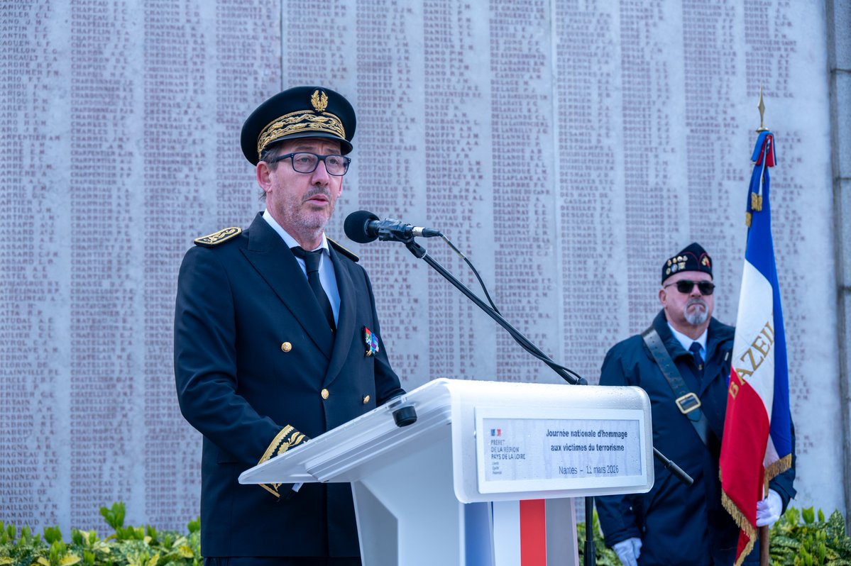 Image de Préfet des Pays de la Loire et de Loire-Atlantique - #Cérémonie 🇫🇷 | Ce mercredi 11 mars, Fabrice Rigoulet-Roze, Préfet des Pays de la Loire et de Loir