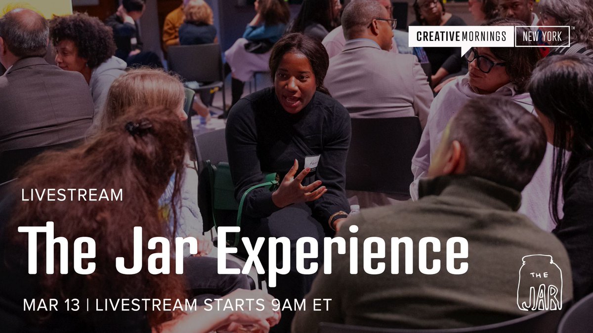 NewYork_CM's tweet image. Can’t join us in person on Friday, March 13th? Watch the livestream of our event for a deeply connective experience with The Jar. Register on our site on the livestream page to get the link buff.ly/556KRs3 #CMlocal #CMNYC