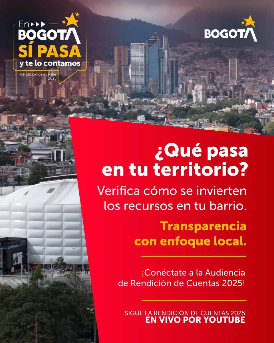 Bogota's tweet photo. Este 17 de marzo #EnBogotáTeLoContamos cómo seguir cada proyecto del Distrito. En #MapaInversiones puedes consultar planeación, asignación presupuestal, ejecución y avance. Descubre más https://t.co/1WivQek01i https://t.co/2gCOZmUWQR