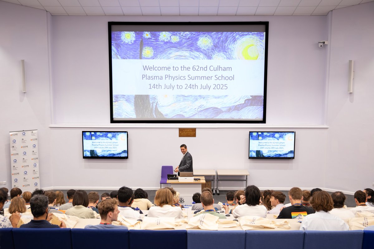 UKAEAofficial's tweet image. The 63rd Culham Plasma Physics Summer School is open to applications.

‍🏫 The Summer School will feature:
🔵 Sessions on fusion plasmas, solar, space and astrophysical plasmas, and much more!
✅ For further details and to apply, visit ukaea.org/event/63rd-cul… #BritishScienceWeek