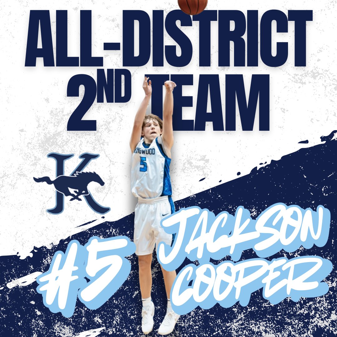 KingwoodBBall's tweet photo. 🚨 Congratulations
to sophomore PG @JacksonCoo65415 ! Voted 2nd team all-district 23-6A! 🚨 https://t.co/NBk3cAqscH