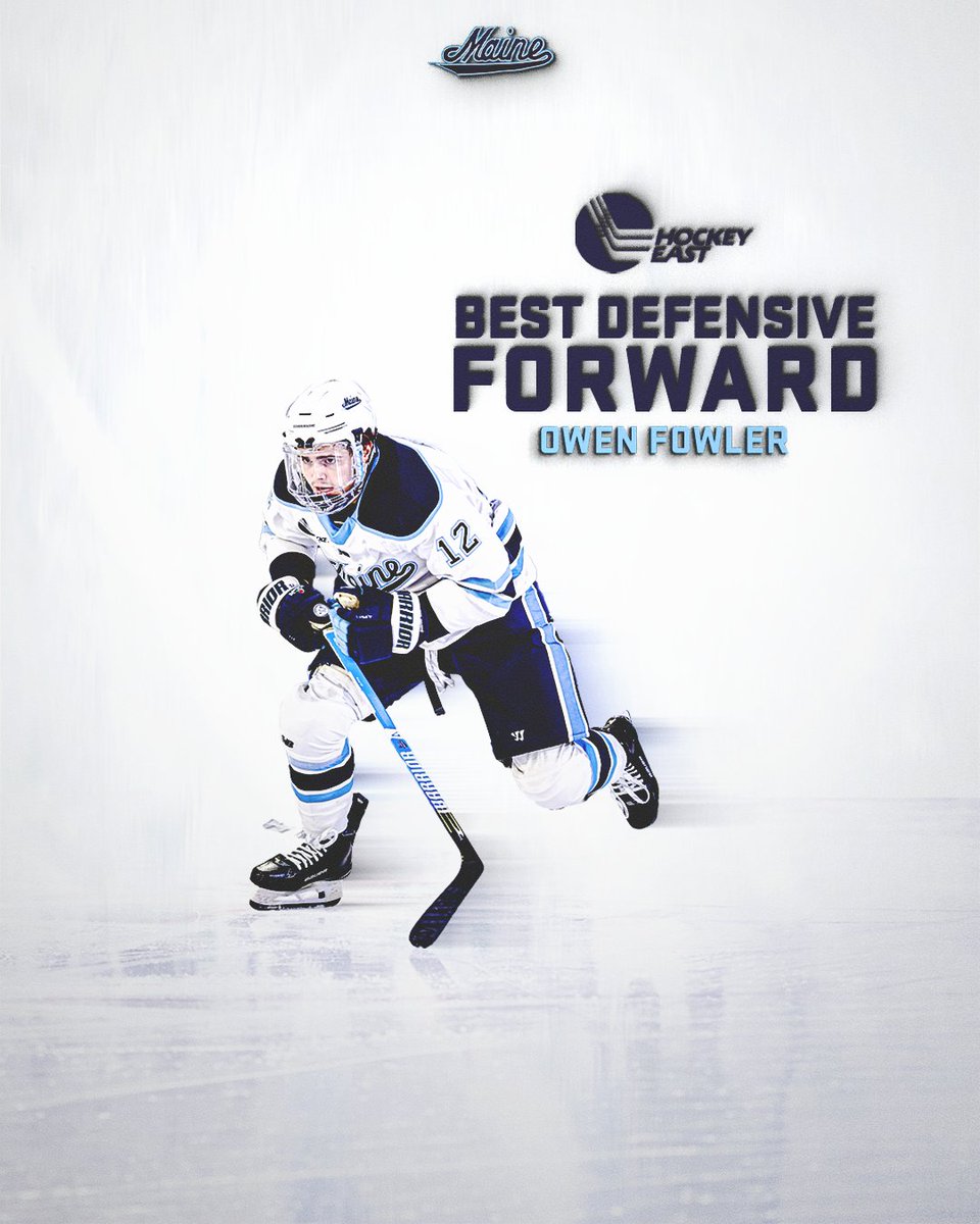 A defensive difference maker 🧱

Owen Fowler has been named the Hockey East Best Defensive Forward.

#BlackBearNation // #JourneyNorth