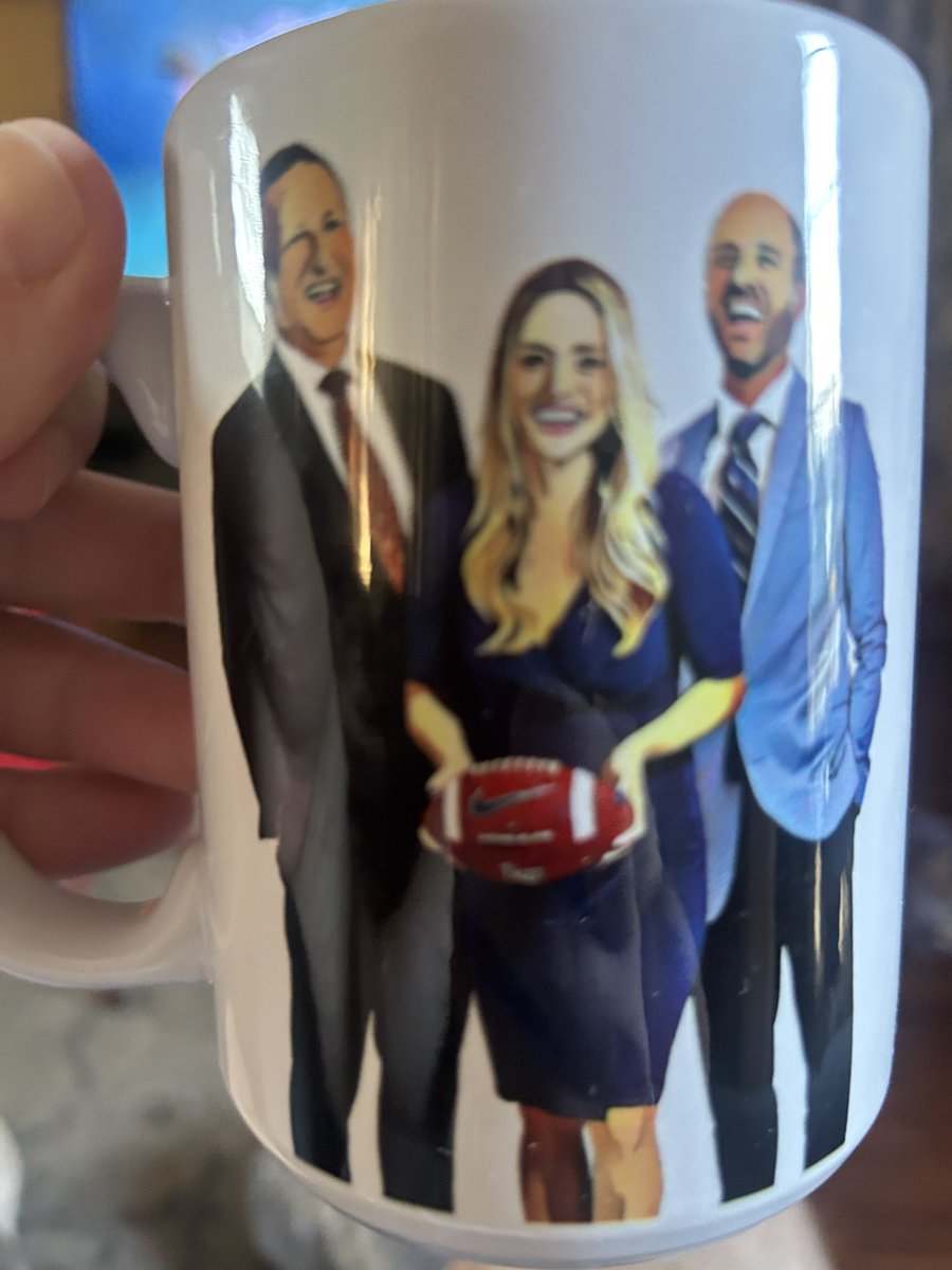 I really like the shape of this coffee cup. And a nice graphic of whoever these people are. - Mrs DLW

<a href="/jauchtalk/">Joe Jauch</a> 
<a href="/emilyaustenTV/">Emily Austen</a> 
<a href="/MWarnerTV/">Matt Warner</a>