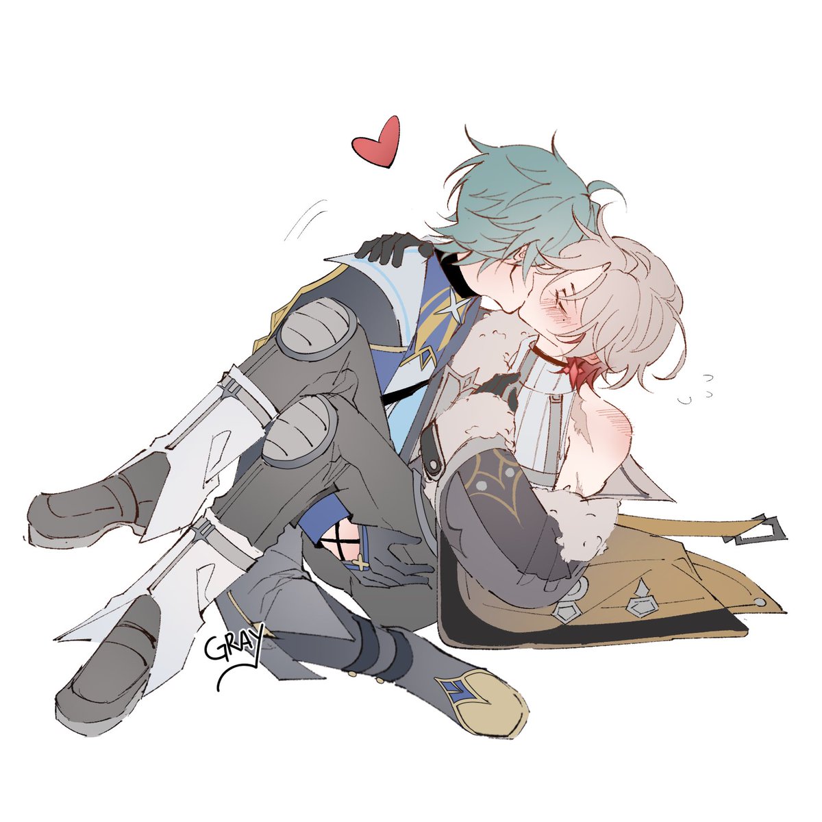 thegrayingtower's tweet image. After fighting wild hunt-❤️
#lohenillu #lolluga #lohen #illuga