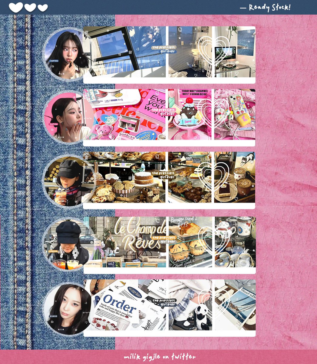 isapaage's tweet photo. help rt/repost mantimunn

haloo! aku ada layout ready stock moodie foto terbaru KARINA, GISELLE, NINGNING, WINTER, WONYOUNG — price 5k/ea iaa, lesgoo jajank 🚗💨

#zonauang https://t.co/HTJRQhZRr6