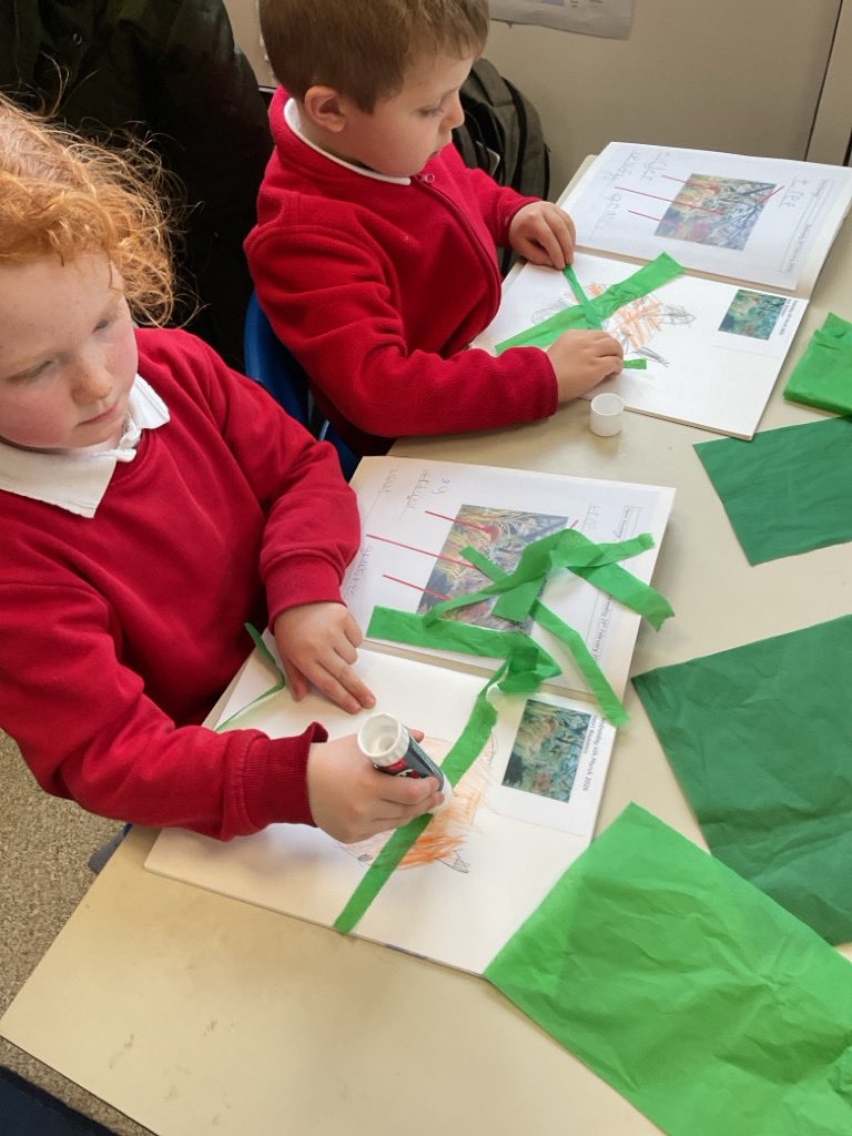 This afternoon EYFS finished off their hidden tiger inspired art work 🧑‍🎨 🐯 @bepschools