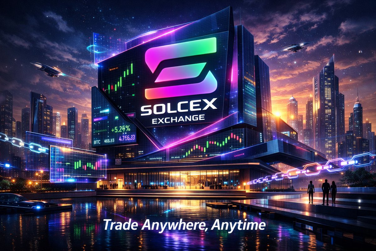 Future markets. Future mindset.
<a href="/SolCex_Exchange/">SolCex</a> 

#CryptoFuture #DigitalTrading #NextGenFinance #TradeAnytime #BlockchainEra #MarketRevolution