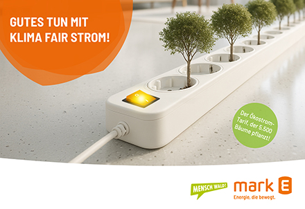 #MarkE kooperiert mit dem Landesbetrieb Wald und Holz NRW, um mit dem „Klima Fair Strom-Tarif“ die Wiederbewaldung in der Region voranzutreiben. Wir pflanzen für neu abgeschlossene oder verlängerte Klima Fair Strom-Verträge 5.500 Bäume in #Plettenberg. ow.ly/q6Bu50YslrX /ak
