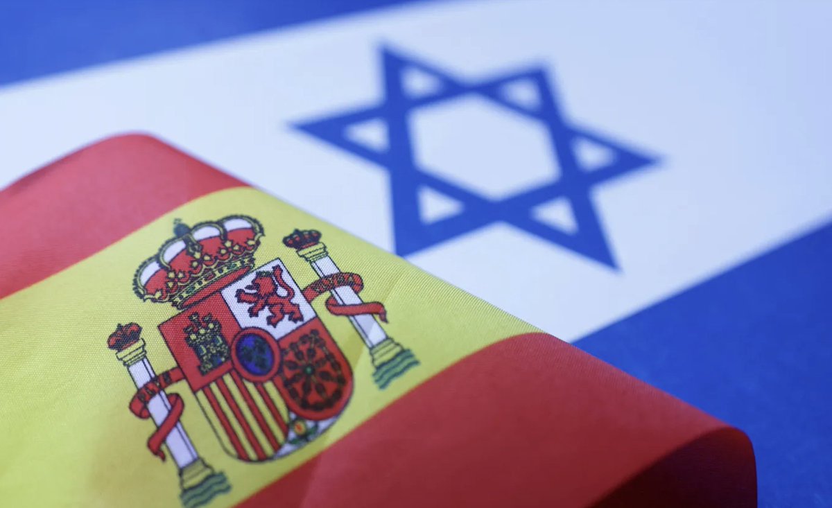 BREAKING: Spain 🇪🇸 has officially withdrawn its ambassador from Israel 🇮🇱 .

Not from Iran, where the regime brutalizes and kills its own people.
Not from dictatorships.
But from the Middle East’s only democracy.

Spain doesn't stand with the oppressed.
It stands with those