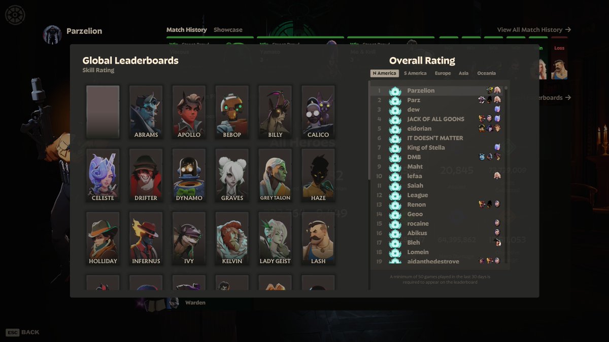 Parzelion's tweet image. Have been hard grinding Deadlock and on top of getting rank 1 in NA I am rank 2 now as well 😁
This game is just too addicting, I appreciate everyone that's been showing support in stream🫶