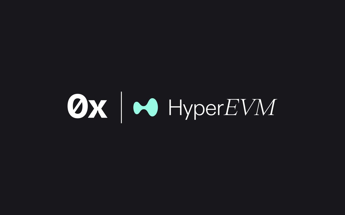 HyperEVM is live on 0x via Swap API 😻

0x integrators can now expand swap coverage to HyperEVM and unlock new liquidity for users.
