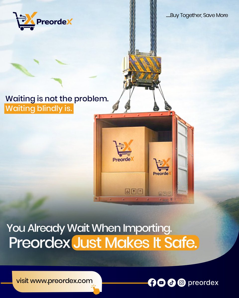 preordex_'s tweet photo. From batch filling → sourcing → shipping → delivery.

No guessing. No stories.
Just structured buying.

Join a batch today:
🌍 https://t.co/rsJefSxsVN

-

#PreordeX #BuyTogether #BatchBuying #GroupBuying #AfricaBuysTogether #ShopSmarter #Preorder #Grouppreorder https://t.co/27x4TsH3SK