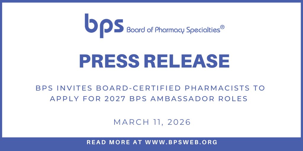 Board of Pharmacy Specialties tweet media