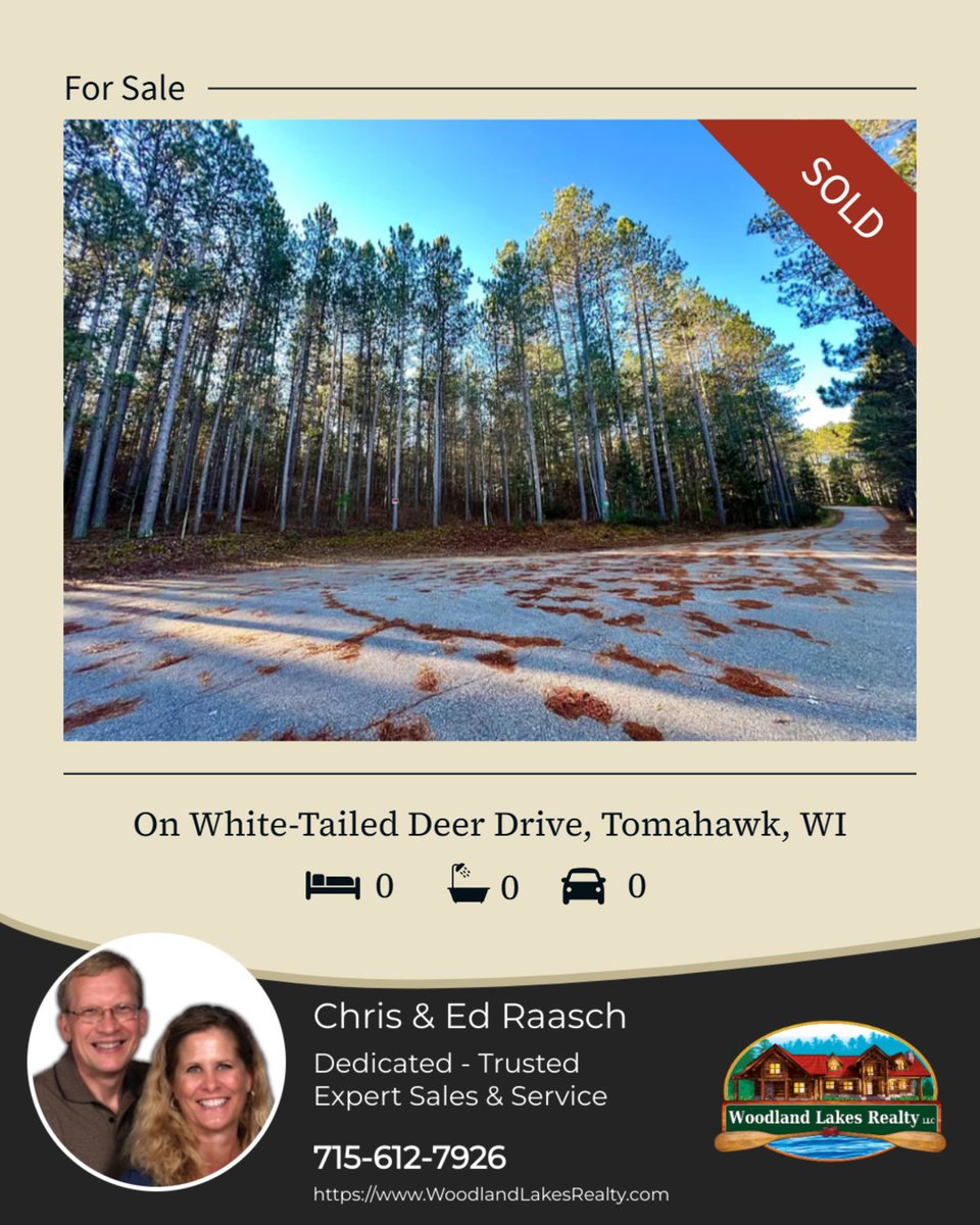 RealEstate54487's tweet photo. {{PropertyDetails}}
📍 On White-Tailed Deer Drive, Tomahawk, WI

My latest sale on RateMyAgent. List your vacant land with us for proven results!

...
#ratemyagent #realestate https://t.co/8IP3ajCLTx