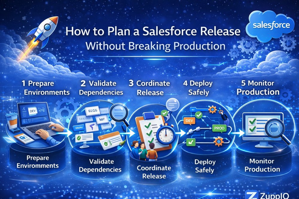 🚀 How to Plan a Salesforce Release Without Breaking Production

Deployments move metadata.
Releases affect the entire system.

Avoid common risks:
⚠ automation conflicts
⚠ integration failures
⚠ environment drift
Guide 👇
 zupp.io/blog/plan-sale…