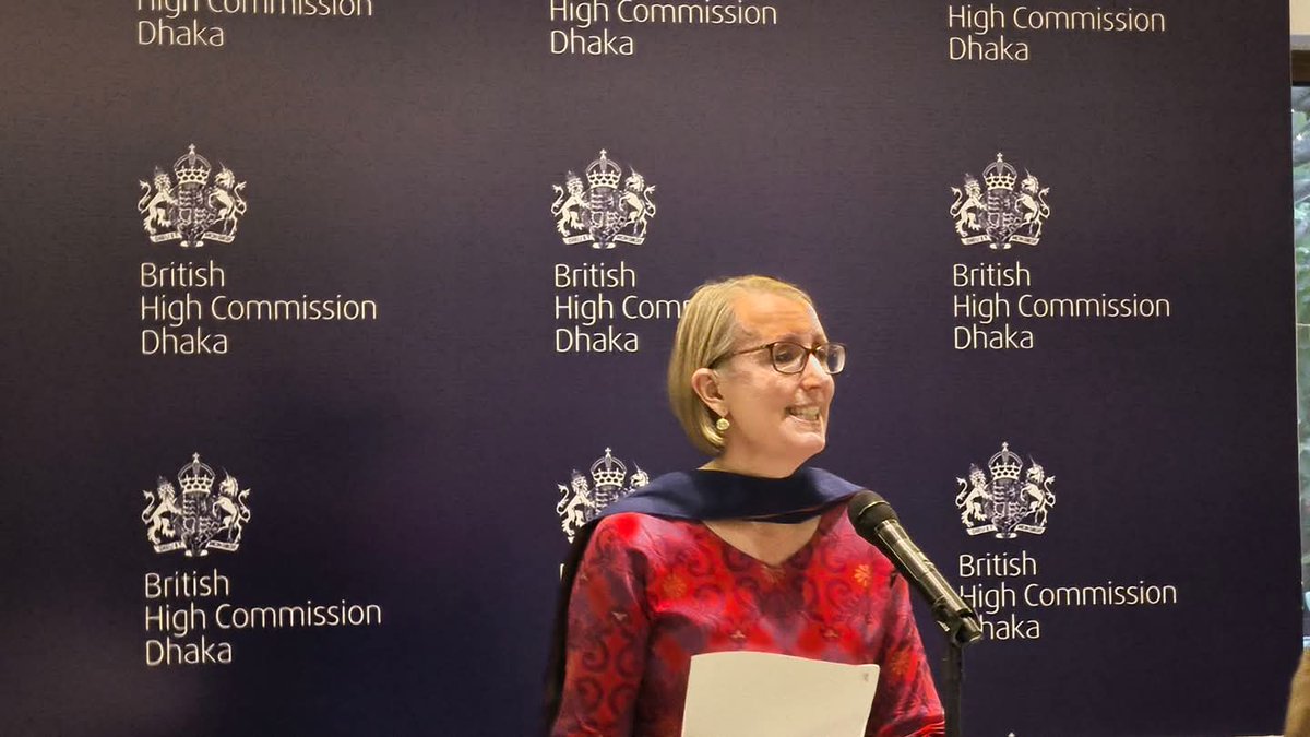 Sifatofficial's tweet photo. #British High Commissioner to #Bangladesh Sarah Cooke has reaffirmed the United Kingdom’s commitment to supporting #media #freedom and strengthening professional #journalism in Bangladesh.
She said the #UK will continue working with Bangladeshi media professionals. https://t.co/yoSIBBtiAU