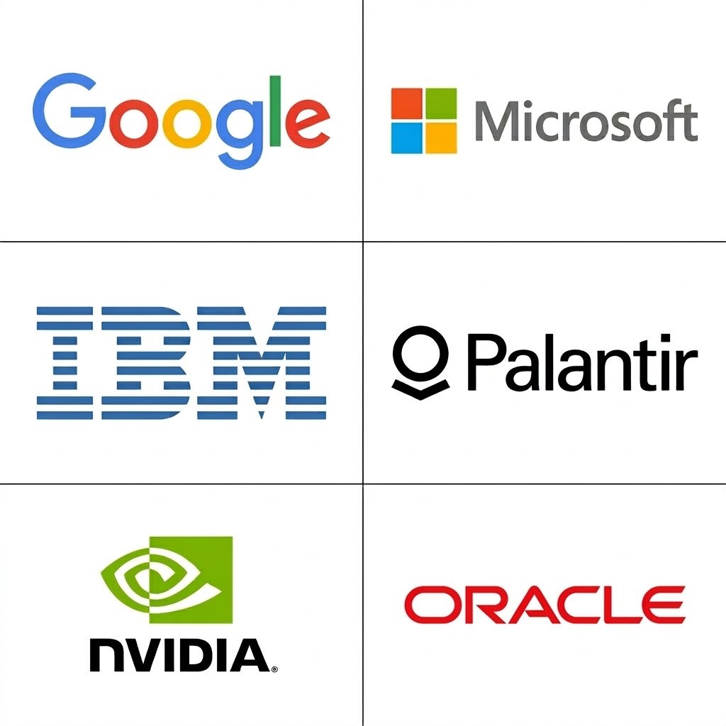 WW3_Observer's tweet photo. IRGC has reportedly published a target list naming major U.S. tech firms, including Google, Microsoft, Palantir Technologies, IBM, Nvidia, Oracle, and Amazon, as potential military objectives in the Gulf.

Several Amazon Web Services data centers in the United Arab Emirates and Bahrain were recently struck by drones, causing temporary service disruptions before systems were restored.

The move signals a dangerous escalation, with Iran framing global tech infrastructure as part of the modern digital battlefield. 
#ليلة_القدر #٢٠رمضان  #UAE #IranIsraelConflict