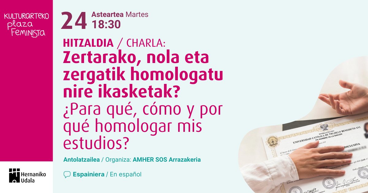 Hernani Kulturarteko Plaza Feminista tweet media