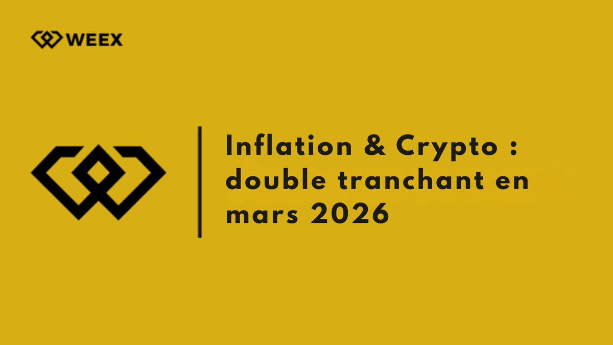 WEEX_French's tweet photo. Inflation & Crypto : double tranchant en mars 2026 

CPI US février 2026 : +0.3% MoM / +2.4% YoY → pile dans les attentes. Core stable à +2.5%. Pas de surprise → marché respire un peu. Mais le vrai driver n’est plus le CPI passé… c’est le pétrole >100$ Brent (Iran-Israel) qui menace d’importer de l’inflation 2026.

Inflation → 2 effets opposés sur #Bitcoin & crypto : Long terme / hedge : $BTC supply fixe (~0.85% inflation actuelle post-halving). Face à dégradation fiat + dette US explosive + chocs énergétiques → narratif "or numérique" gagne. BTC se décorrèle temporairement des Nasdaq quand le pétrole flambe → hedge géopolitique live. Court terme / risk-off : Inflation sticky ou remontée → Fed "higher for longer". Taux élevés = coût d’opportunité ↑ → capitaux fuient les risk assets (crypto = beta élevé). Altcoins saignent 2-3x plus fort que BTC.

Situation actuelle (11 mars 2026) :
BTC ~69 500 – 70 300$ (range serré 65-72k depuis début année).
Pas de pump massif post-CPI, mais pas de capitulation non plus.
Le marché teste la thèse hedge : BTC monte un peu sur news pétrole/geopol tandis que actions tech patinent ou baissent.

Scénarios probables 2026 :Inflation ~2-2.5% + Fed qui coupe enfin mi-année → haussier modéré → BTC 90-120k fin 2026  
Inflation importée pétrole 3-4%+ → court terme douloureux (liquidations → 60-65k test), puis rebond hedge fort si Fed perd crédibilité  
Stagflation (inflation + croissance molle) → range chiant 70-100k, altcoins en enfer  
Inflation qui retombe vite <2% → risk-on → altseason possible

Réalité 2026 : BTC n’est PAS un hedge parfait short-term (corrélé Nasdaq quand taux montent), mais de plus en plus crédible long terme contre dévaluation fiat + chocs supply (énergie, food, geopol).  Institutions accumulent toujours via ETF → outflows limités malgré la pression.

Inflation modérée + taux qui baissent = jackpot crypto.

Inflation qui repart + géopol explosive = douleur courte, puis upside asymétrique si confiance fiat craque.  Positionné long terme ? → patience. Trader short-term ? → cash ou stablecoins rémunérés en attendant le vrai catalyst Fed/oil.

Et toi, tu vois quoi comme scénario dominant ?