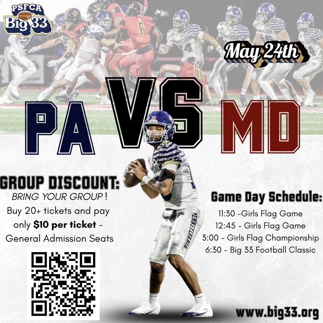 PSFCA BIG33 Football Classic tweet media