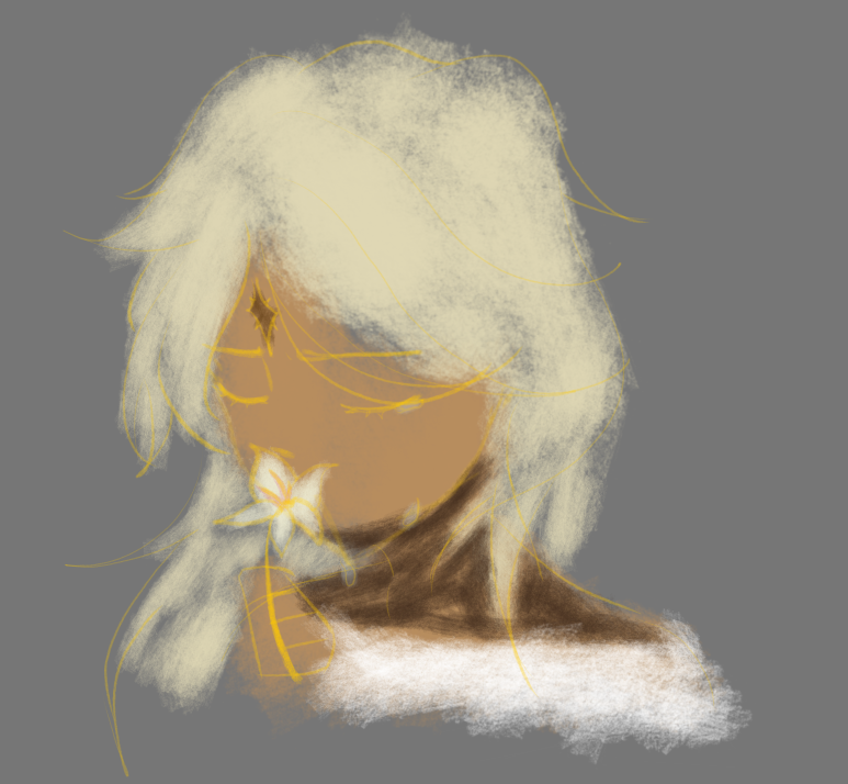 DarkChachouke's tweet photo. @purelily113334 Not gonna post this on my account cause I literally did this in ten minutes but anyone checking comment deserves this doodle even if it's unfinished. Sketched this through tears and grief 💔 https://t.co/ApIN5N3vQg