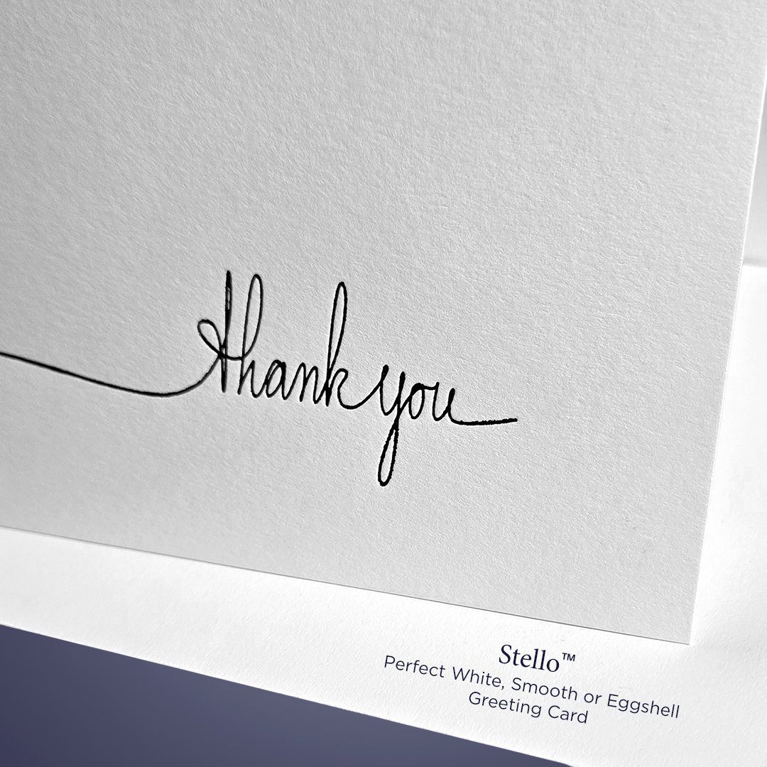MonadnockPaper's tweet photo. Stello™ Eggshell ensures flawless performance, refined texture, and print results that stand the test of time.

Connect with our team to request samples or start specifying today >> https://t.co/OUc2BSBzc3 

#Stello #HelloStello #FinePrinting #GreetingCards https://t.co/Na9Ef2gPuz