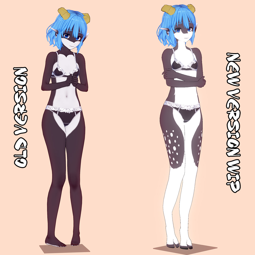 infernal_kitty's tweet photo. Next up I'm doing one of my personal favourite characters - Kara.
I had an old version made years ago, but now with new skills I can make the character a lot more accurate to the original design. This is still #WIP, but it's already looking a lot better!
#furry #koikatsu https://t.co/UydLLfoOdj
