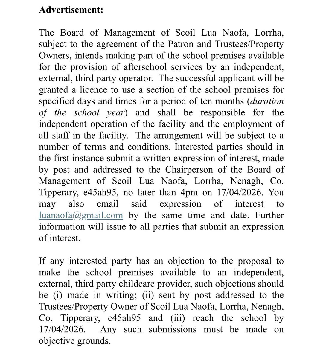 Scoil Lua Naofa- Lorrha National School tweet media