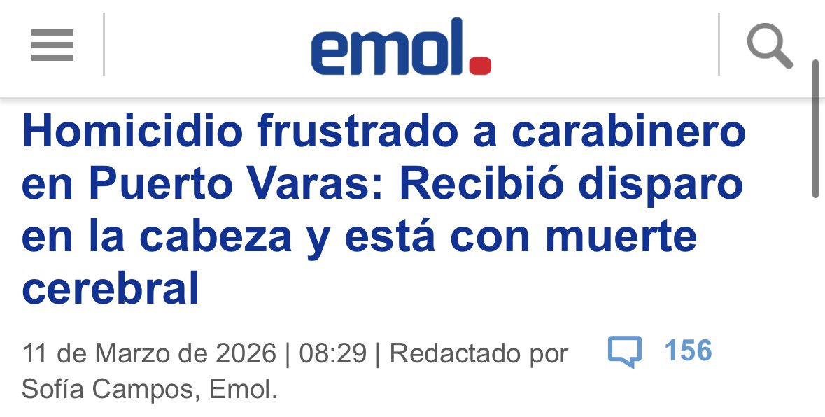 MCardenasElguet's tweet photo. El crimen organizado ya no distingue ciudades. Puerto Varas siempre fue un lugar seguro y familiar, donde nunca imaginamos ver algo así. Un Carabinero hoy lucha por su vida. Urge recuperar el control de nuestras ciudades y devolver la seguridad a Puerto Varas y todo el país. https://t.co/QYkXu5fFoF