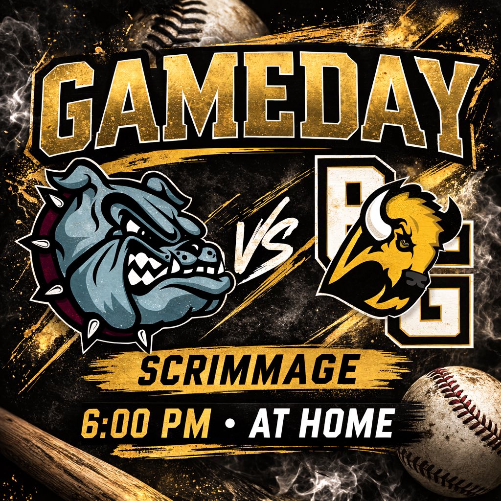 Bison take the field today for the first time this season. ⚾️
JV will travel to Luray.