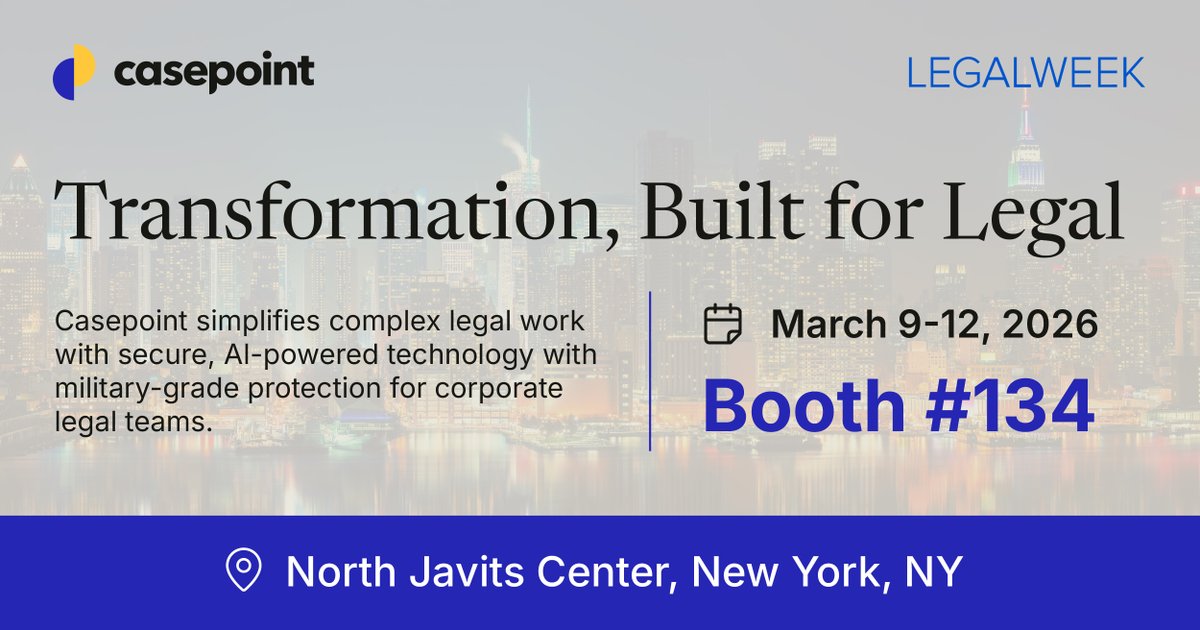 Casepoint tweet media