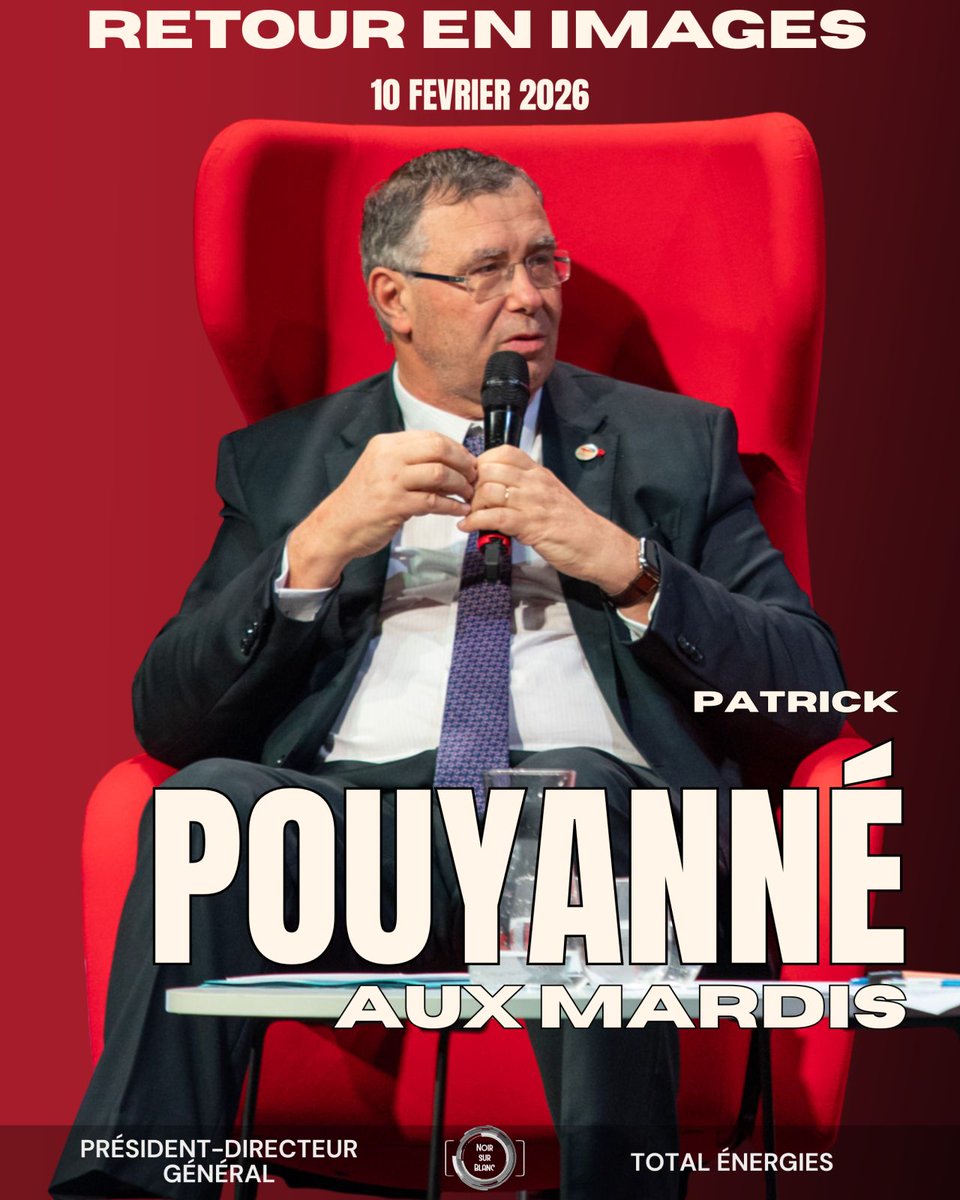 lesmardis's tweet photo. Le mardi 10 février, @lesmardis ont eu le plaisir d’accueillir Patrick Pouyanné, Président-directeur général de @TotalEnergies, à l’occasion d’un partenariat avec @JuniorESSEC.

Le replay est disponible sur notre chaîne Youtube : https://t.co/aHjKJwAfAN https://t.co/Sp4L6VtQww