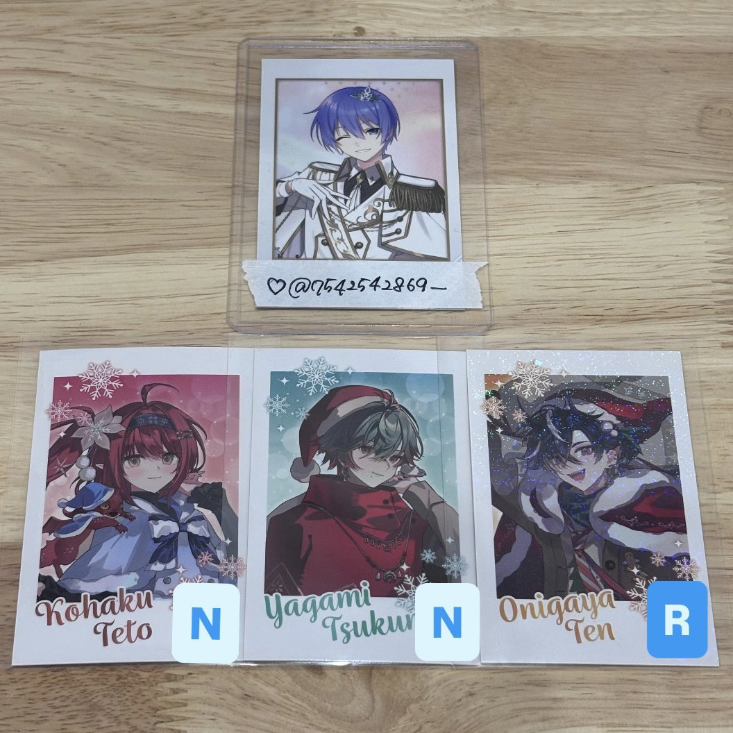 7542542869_'s tweet photo. 【交換】

Neo-Porte ネオポルテ Throne Edition ブロマイド クリスマス チェキ

【譲】画像

【求】IDカードの方

同種での交換
N⇄N  R(ホロ)⇄R(ホロ)

郵送での交換希望
お心当たりのある方お気軽にお声掛けください https://t.co/wlSw3pfjA0