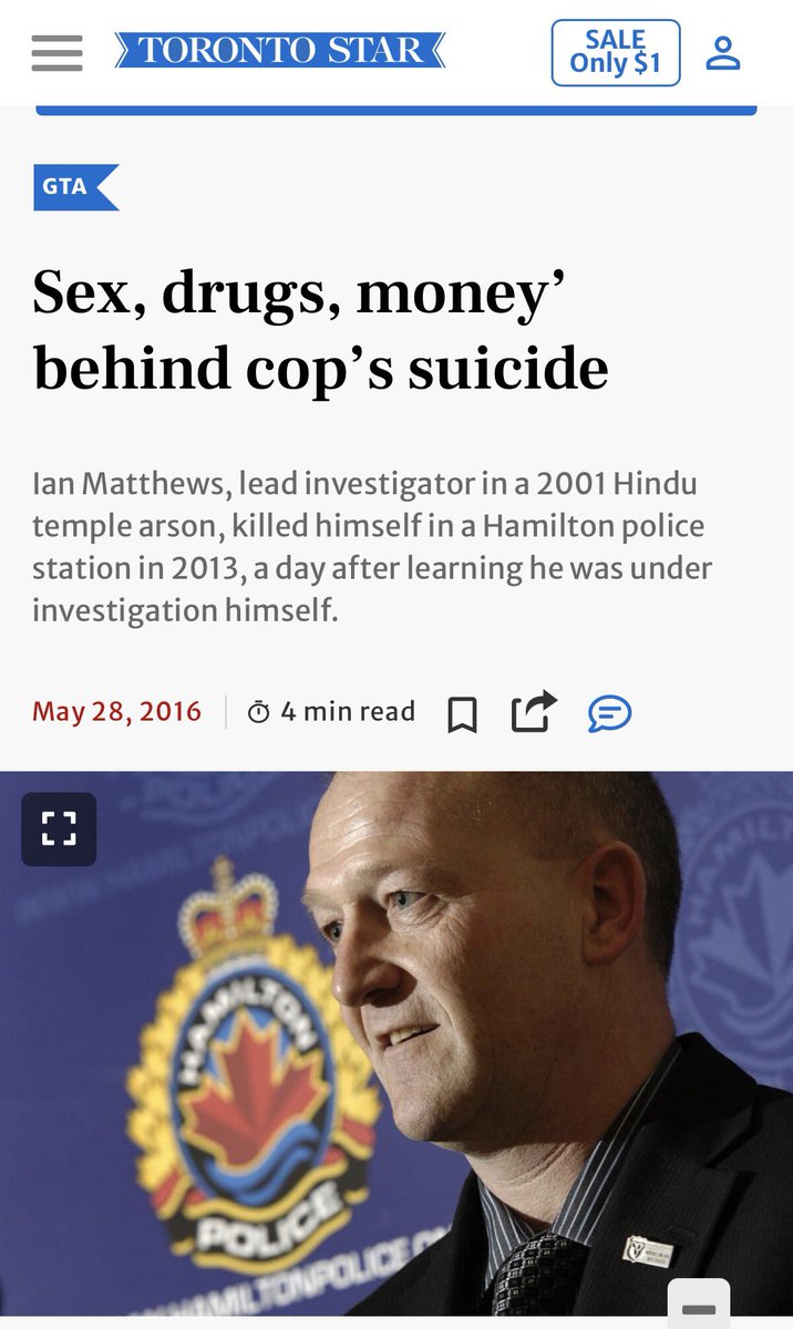 mobinfiltrator's tweet photo. Back in 2010 I disclosed corruption to Chief Mullen, Hamilton Police.

He said, “You really have no concept of brother hood, do you?”

Months later I saw him in passing and asked sarcastically how the investigation was going.

He said, “This is how we do things here. If you don’t like it you can go back home!”

Three years later one of the many officers I alleged corruption against shot himself, when they could no longer hide his misconduct.

#onpoli #canpoli